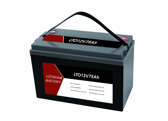 LTO 12V 75Ah 휴대용 리?? 티타네이트 배터리 팩 BMS와 함께 RV / 카라반 / 보트