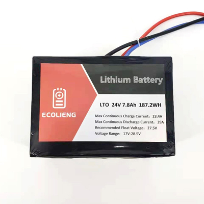 ECOLTO-T2407 LTO 배터리 팩 24V 7.8Ah 리?? 티타나트 LTO 배터리