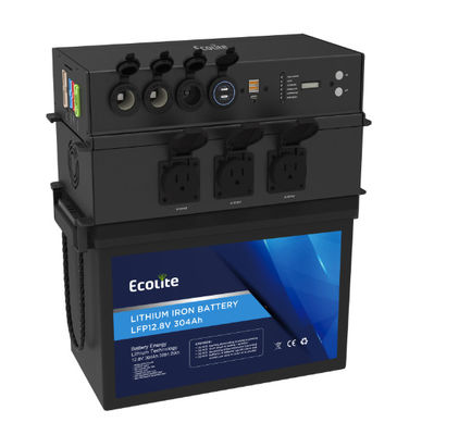 quality 휴대용 12.8V RV 리?? 배터리 300Ah 3840Wh CC / CV 충전 모드 factory