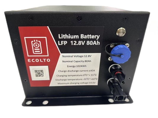 12V 80Ah LiFePO4 태양광 거리 조명 배터리 통합 BMS 및 MPPT
