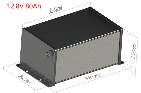12V 80Ah LiFePO4 태양광 거리 조명 배터리 통합 BMS 및 MPPT