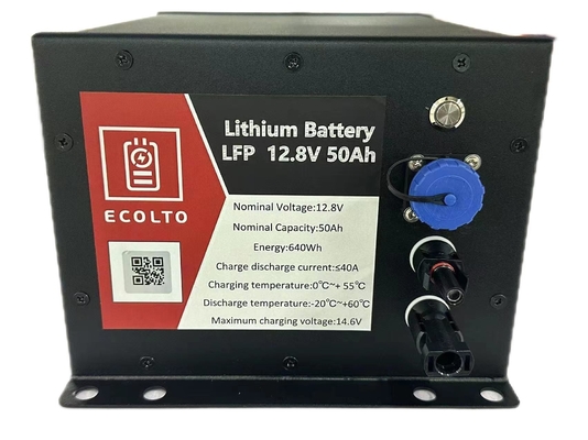 640Wh 태양광 거리 조명 배터리 12V 50Ah LiFePO4 배터리 통합 BMS 및 MPPT