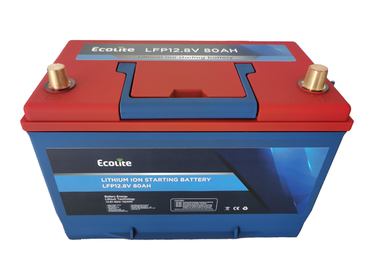 LiFePO4 리?? 배터리 12.8V 80Ah 자동차를 위한 빠른 충전으로 BMS를 통합 시작