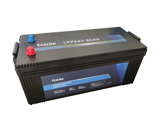 24V 80Ah 트럭 리?? 시작 정지 자동차 배터리 LiFePO4 리?? 트럭 시작 캔팅 배터리
