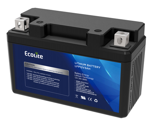 가벼운 12.8V 리?? 철자 모터사이클 시작 배터리 통합 BMS