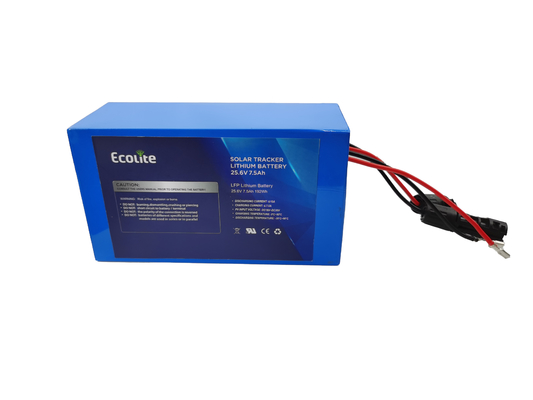 ECOLFP2407 25.6V 7.5Ah LifePO4 태양 추적기 배터리 통합 MPPT 기능