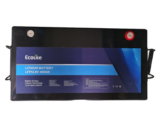 맞춤형 가벼운 무게 12.8V 460Ah LiFePO4 RV 리?? 배터리 통합 BMS