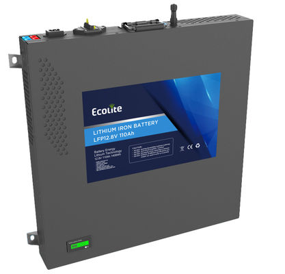 슬림라인 맥스 12.8V 110Ah RV 리튬 배터리 팩 픽업 트럭용 통합 인버터