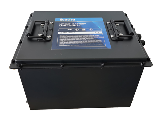 LFP48-80 51.2V 80Ah LiFePO4 리튬 배터리 팩 (골프 카트용 통합 스마트 BMS)